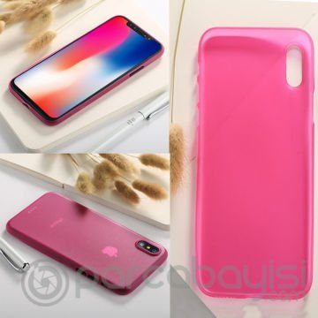 Ally Apple İphone X Xs 0.3mm Ultra İnce Şeffaf Soft Pc Kılıf