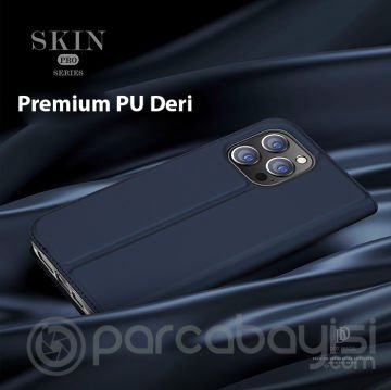 Dux Ducis iPhone 14 Pro Max 6.7 Kılıf Skin Pro Series Flip Cover Kapaklı Kılıf