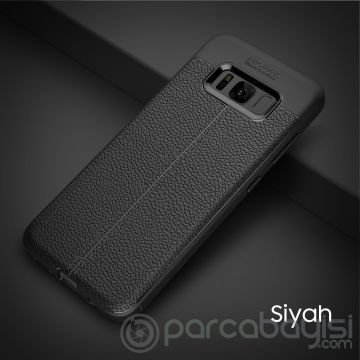 Ally Galaxy S8 Plus Litchi Tam Koruma Soft Silikon Kılıf