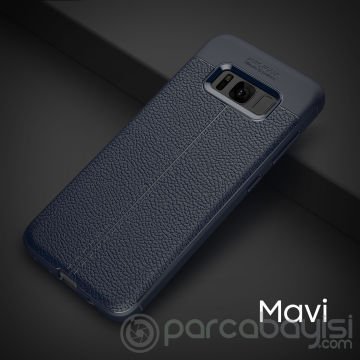 Ally Galaxy S8 Plus Litchi Tam Koruma Soft Silikon Kılıf