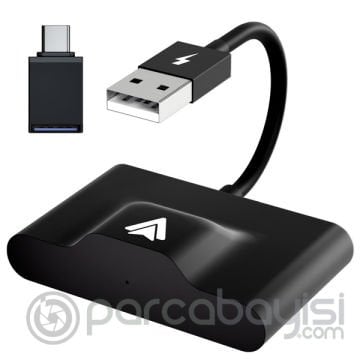 Ally USB+Type-C Adaptör Android Kablosuz Carplay Adaptör Çevirici