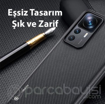 Dux Ducis Xiaomi 12T-12T Pro Fino Serisi Premium Dokuma Silikon Kılıf