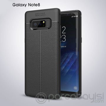 Ally Galaxy Note 8 Litchi Tam Koruma Soft Silikon Kılıf