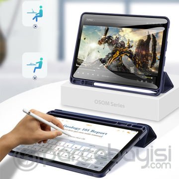 DUX DUCİS iPad Air 4 10.9 Kılıf Kalem Yerli Soft Tpu Mıknatıslı Osom Series