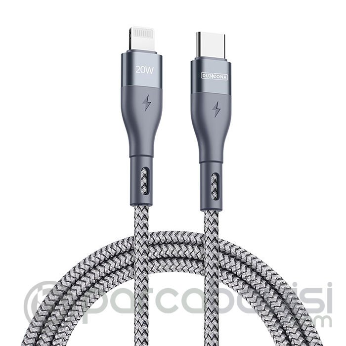 Duzzona A1 20W Type-C to iPhone Lightning Ultra Hızlı Şarj ve Data Kablosu 1m
