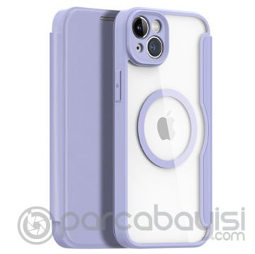 Dux Ducis iPhone 14 Plus 6.7 Kılıf Skin X Pro Series MagSafe Kapaklı Kılıf Folio Case