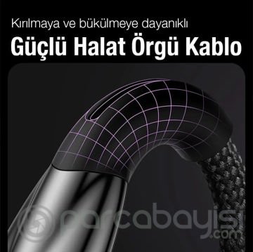 Baseus Glimmer Series iPhone Lightning to USB Hızlı Data Şarj Kablosu 1mt
