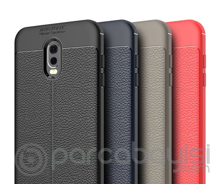 Ally Samsung Galaxy C8,J7+ Plus İçin Litchi Tam Koruma Soft Silikon Kılıf