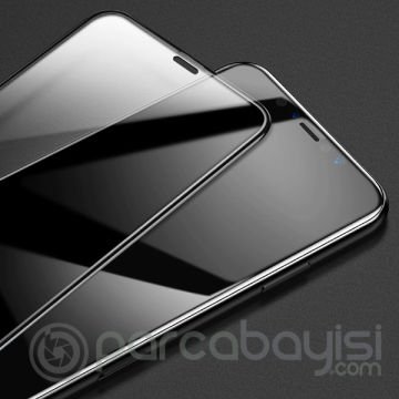 Baseus İPhone 11 Pro Max -6.5- XS Max 3D full Kırılmaz Cam Ekran Koruyucu 2 adet