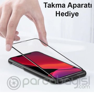 Baseus İPhone 11 Pro Max -6.5- XS Max 3D full Kırılmaz Cam Ekran Koruyucu 2 adet