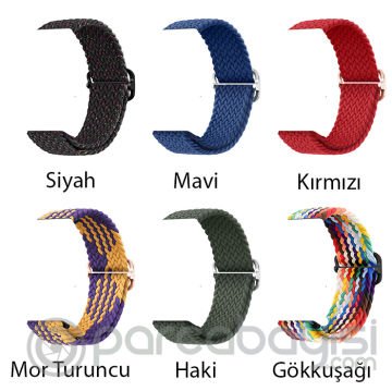 Ally Apple Watch 7-8 45mm 6-5-4 44mm Japon Tokalı Elastik Kayış Kordon 3-2-1 42mm