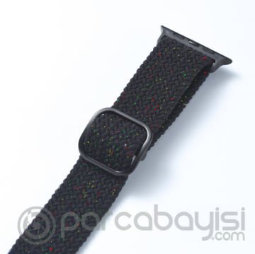 Ally Apple Watch 7-8 45mm 6-5-4 44mm Japon Tokalı Elastik Kayış Kordon 3-2-1 42mm