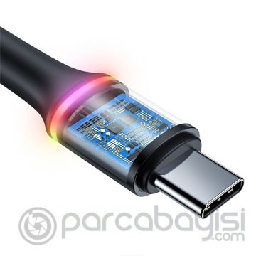 Baseus halo USB Type-C 40W Flash Şarj 0.50CM Kısa USB Şarj Kablosu