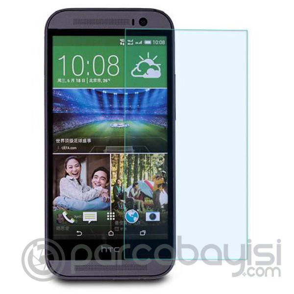 Htc One E8 Tempered Kırılmaz Cam Ekran Koruyucu