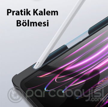Dux Ducis iPad Pro 12.9 2022-2021-2020 SK Series Kablosuz Bluetooth Klavye Touchpad Kılıf