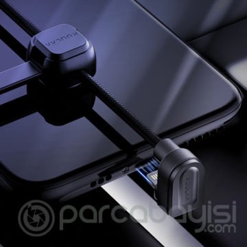 KUULAA U-shape Mobile Game İPhone Oyuncu Şarj Kablosu 2 Metre