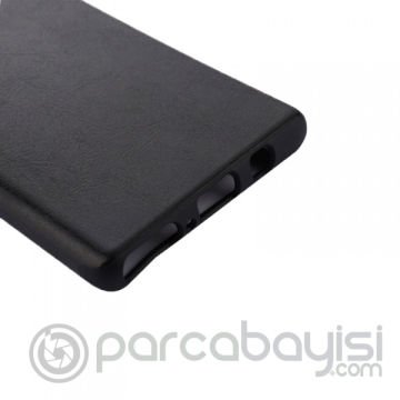 Ally Galaxy Note 8 Deri Dokulu Premium Soft Silikon Kılıf