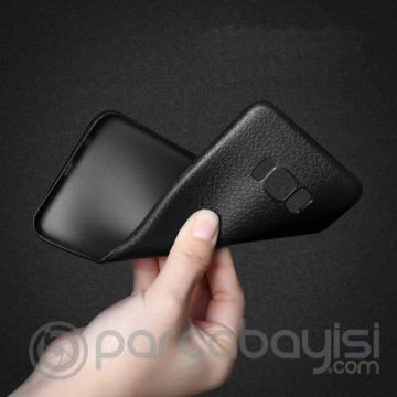 Ally Galaxy Note 8 Deri Dokulu Premium Soft Silikon Kılıf