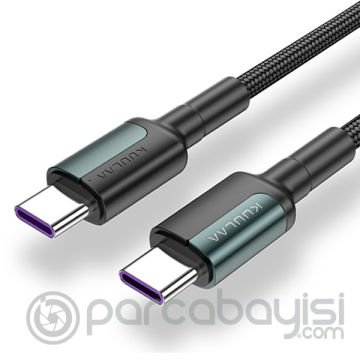 KUULAA Type C Type-C PD 60W QC4.0 Hızlı Şarj ve Data Kablosu 0.50CM