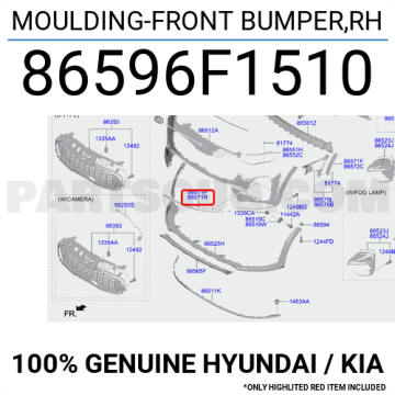 Kia Sportage Ön Tampon Nikelajı Sağ Orjinal | 86596F1510