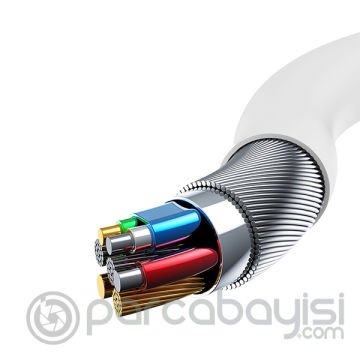 BMX Mini White Mfi sertifikalı Type-C to Lightning PD 18W 1.8m Şarj Kablosu