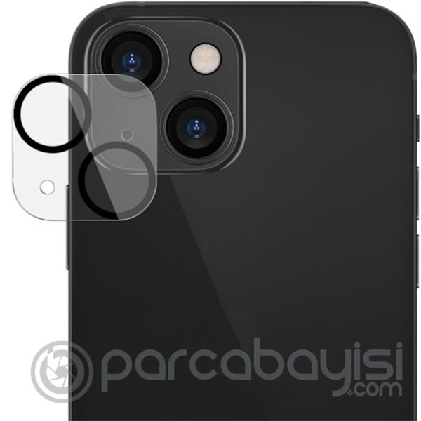 ALLY İPhone 13-13 Mini 3D Full Tempered Glass Cam Kamera Koruyucu