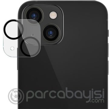 ALLY İPhone 13-13 Mini 3D Full Tempered Glass Cam Kamera Koruyucu