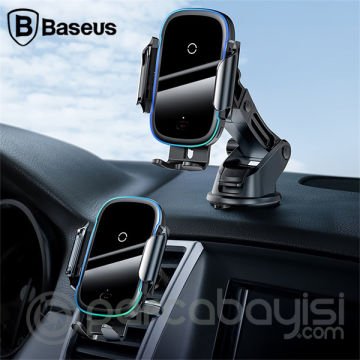 Baseus Light Electric Wireless Kablosuz 15W Hızlı Şarj Araç Tutucu