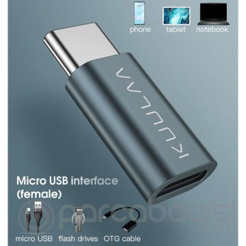 KUULAA Micro Usb To Usb Type C Converter Çevirici Başlık  Adaptör