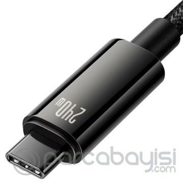 Baseus Tungsten Gold 240W Type-C to Type-C Hızlı Data Şarj Kablosu 3mt