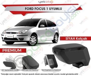 Ford Focus 1 Uyumlu Siyah Kolçak Kol Dayama Ultra Kaliteli