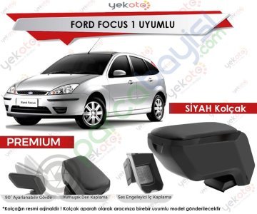 Ford Focus 1 Uyumlu Siyah Kolçak Kol Dayama Ultra Kaliteli