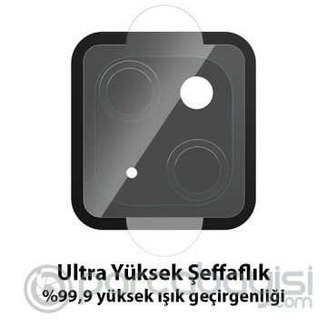 ALLY İPhone 13-13 Mini Tempered Glass Cam Kamera Koruyucu