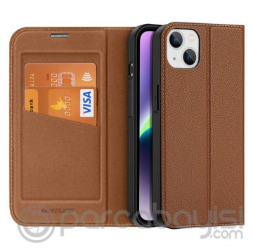 Dux Ducis iPhone 14 Plus 6.7 Kılıf Skin X2 Series PU Deri Manyetik Kapaklı Kılıf Magnetic Folio Case