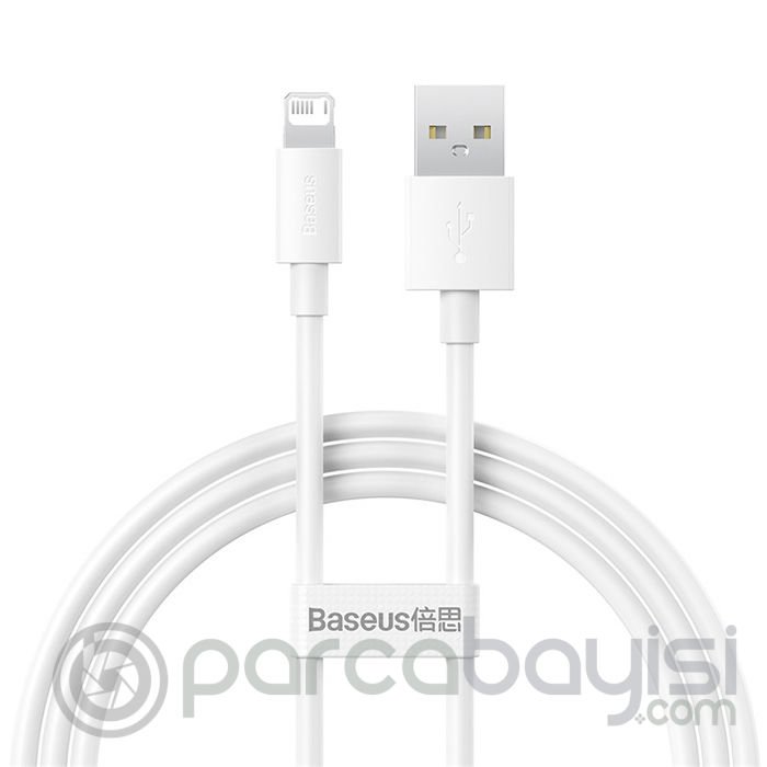 Baseus Simple Wisdom USB to iPhone Lightning Hızlı Data Şarj Kablosu 2.4a 1m
