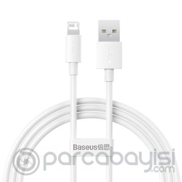 Baseus Simple Wisdom USB to iPhone Lightning Hızlı Data Şarj Kablosu 2.4a 1m