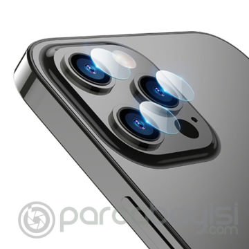 ALLY İPhone 13 Pro-13 Pro Max Tempered Glass Cam Kamera Koruyucu