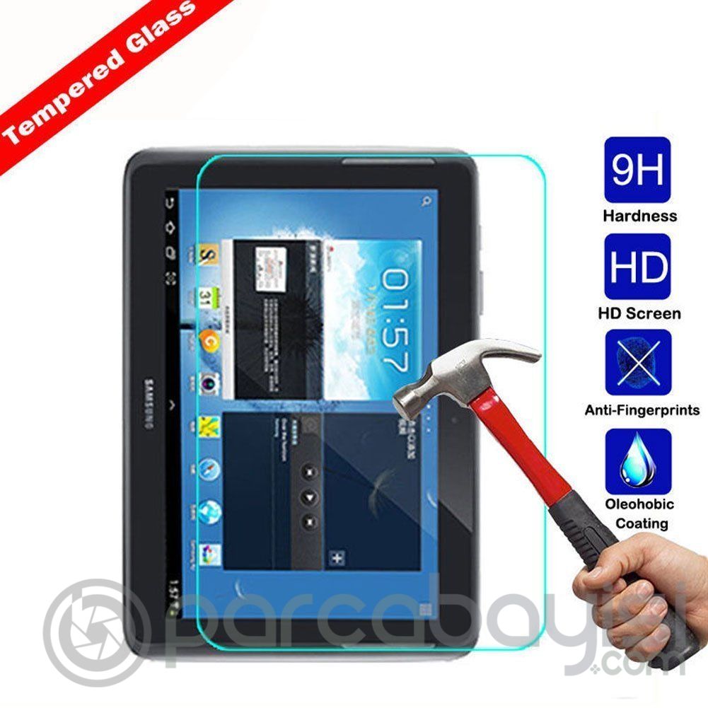 Ally Samsung N8000,N8010,P5100 Tab2,P5110 Kırılmaz Cam Ekran Koruyucu