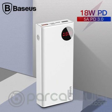 Baseus Mulight Quick 18W (PD3.0+QC3.0) 20000mAh dijital Göstergeli power bank