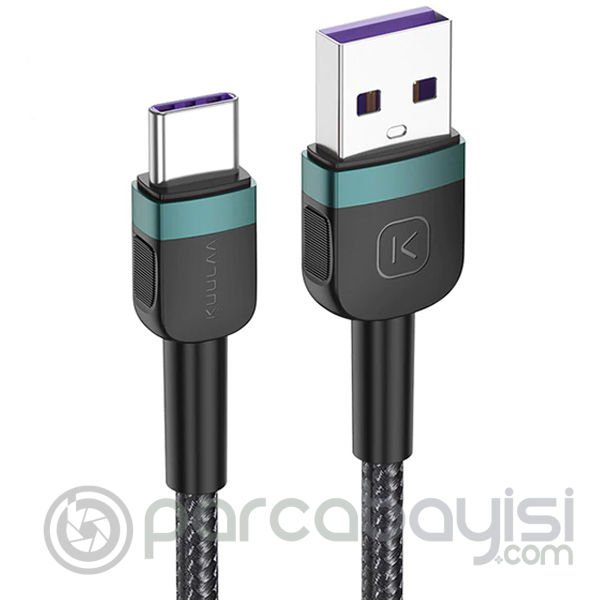 KUULAA USB Type-C 3A Hızlı Şarj 1 Metre Android Usb Şarj Kablosu