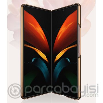 Samsung Galaxy Z Fold2 Kılıf GKK Electroplating Painted Glass Kılıf