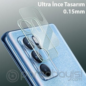 Oppo Reno6 Pro 3D Full Tempered Cam Kamera Koruyucu