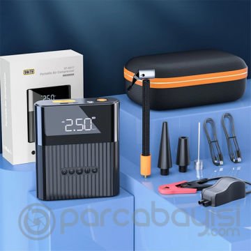 ALLY 3in1 12V Taşınabilir Lastik Hava Pompası Ve Akü Takviyesi Powerbank 8800mAh