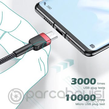 KUULAA Mikro USB 3A Hızlı Şarj 1 Metre Android Usb Şarj Kablosu