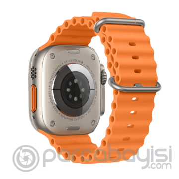 Ally Apple Watch 7-8 45mm 6-5-4 44mm Marine Silikon Kayış Kordon 3-2-1 42mm
