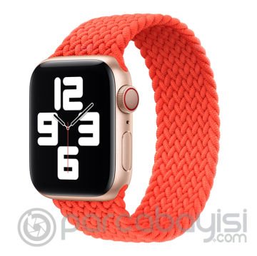 Ally Apple Watch 7-8 45mm 6-5-4 44mm Single loop Plastik Kayış Kordon 3-2-1 42mm