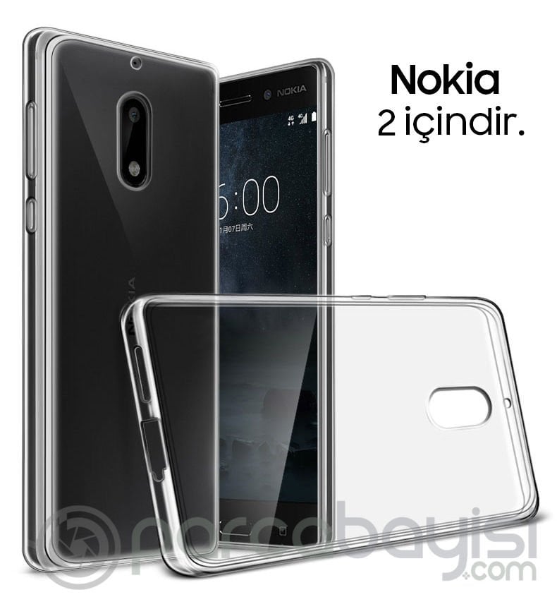 Nokia 2 Ultra Slim Şeffaf Soft Silikon Kılıf