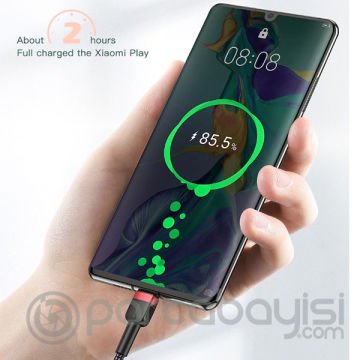 KUULAA Mikro Usb 3A Hızlı Şarj 2 Metre Uzun Android Usb Şarj Kablosu