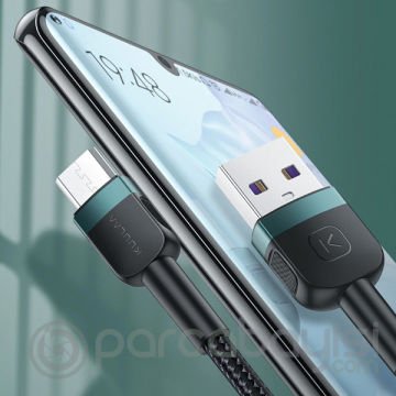 KUULAA Mikro Usb 3A Hızlı Şarj 2 Metre Uzun Android Usb Şarj Kablosu