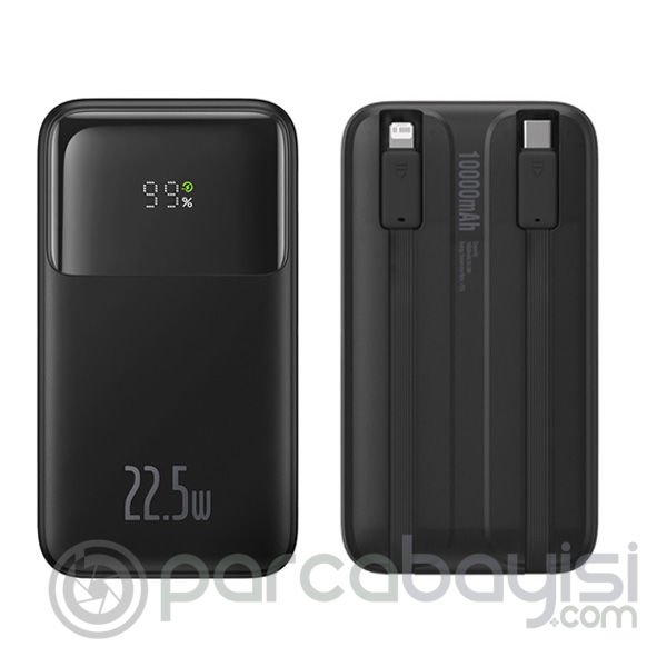 Baseus Comet Series 10000mAh 22.5W Hızlı Şarj Dijital Göstergeli Powerbank